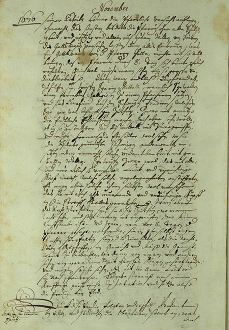 Ausschnitt aus dem Tagebuch des Klosters Einsiedeln von Pater Josef Dietrich